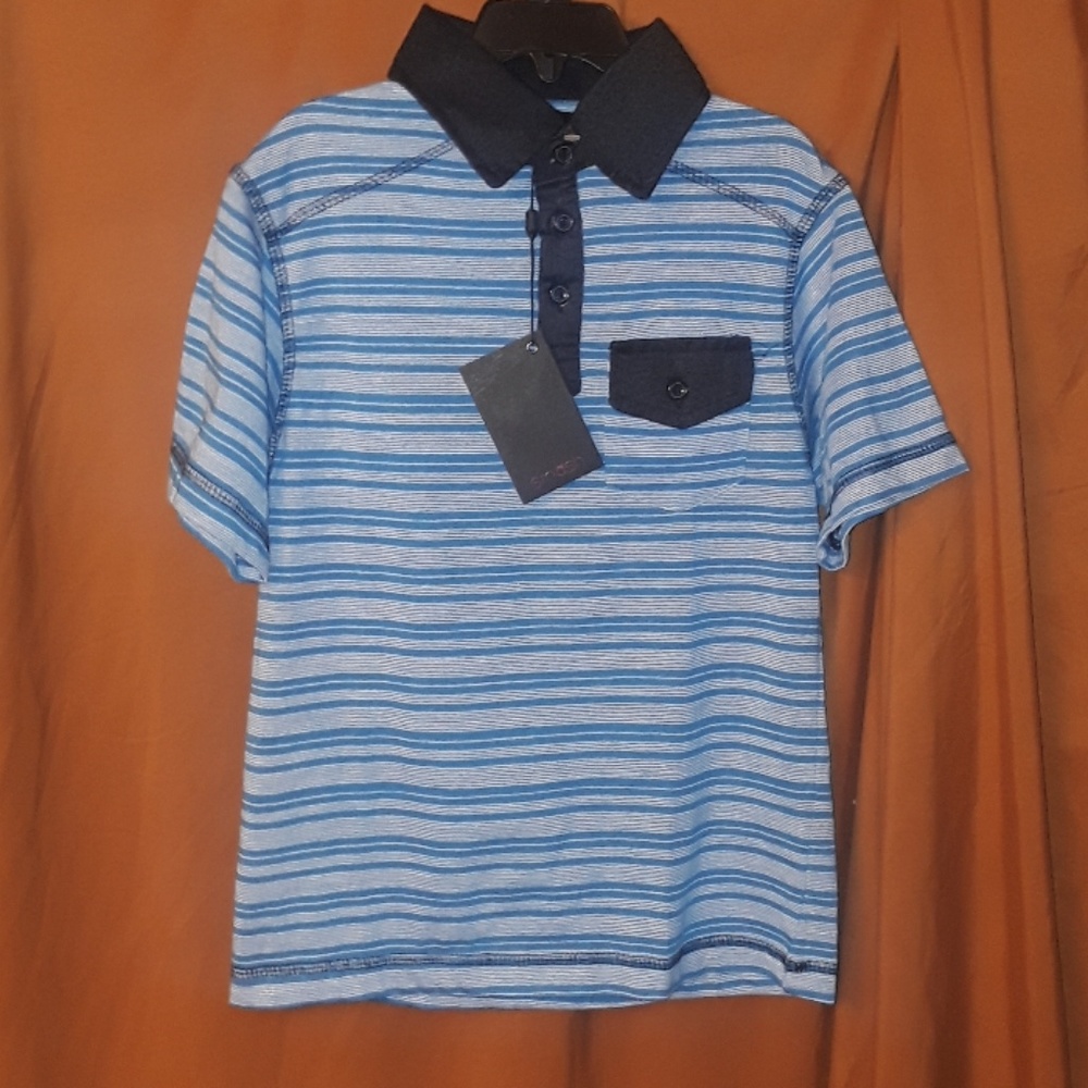 ** Smash Short Sleeve polo Golf shirt collar Blue